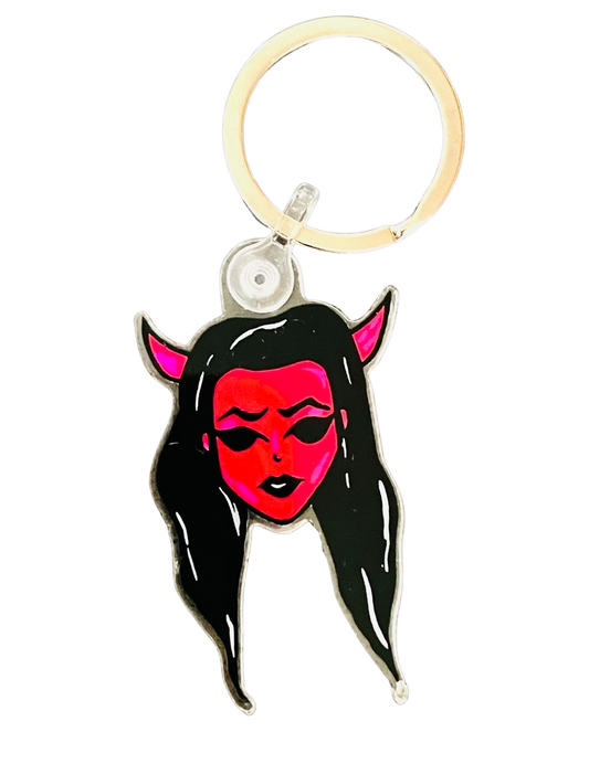 Devil Girl Keychain